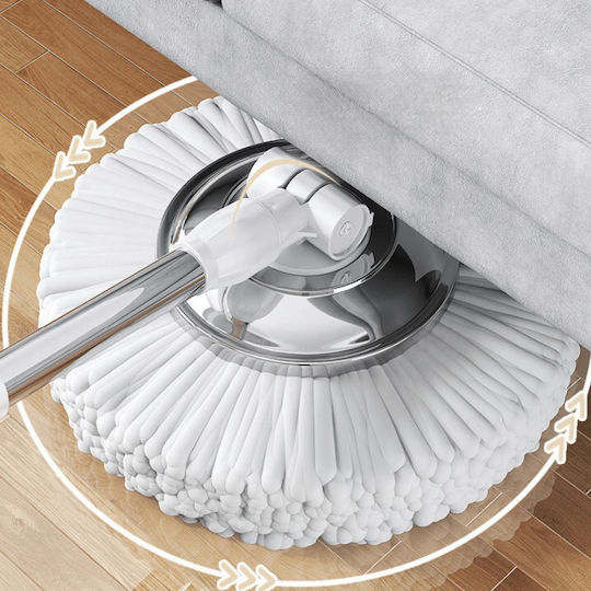 Mop Rotativ Set Cu 4 Piese De Schimb NT-MOP360-INOX-4R