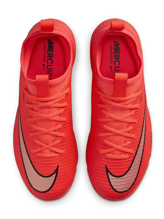 Jr Mercurial Vapor TF Kinder Fußballschuhe und Stollenschuhe mit Rasen Rote
