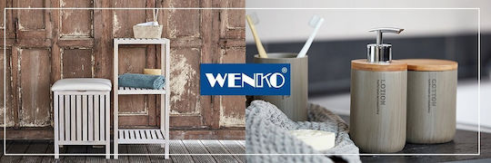 Wenko Plastic Blue Bathroom Toilet Brush