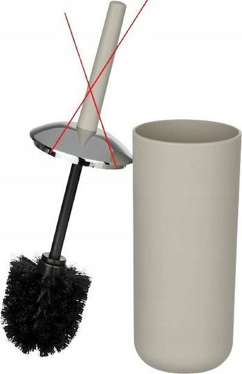 Wenko Plastic Beige Bathroom Toilet Brush