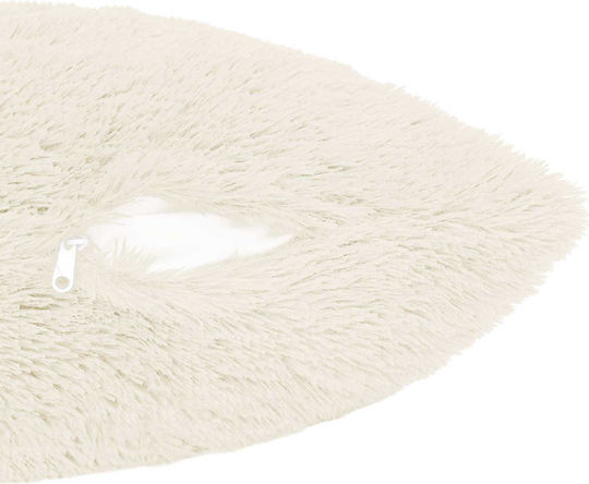 vidaXL Sofa-Kissen Heerlen Fleece Weiß 50x70cm