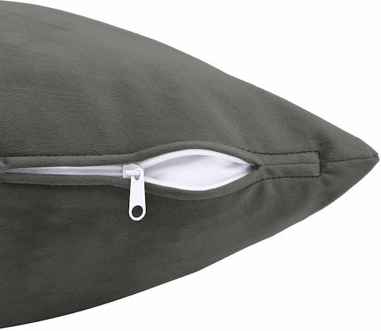 vidaXL Sofa-Kissen Heerlen Aus Samt Dunkelgrau 60x60cm