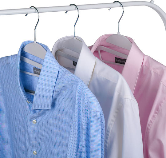 Dirt Devil Foldable Plastic White Clothes Hangers for Pants 5 Pieces Dirt Devil Foldable Plastic White Clothes Hangers for Pants 5 Pieces