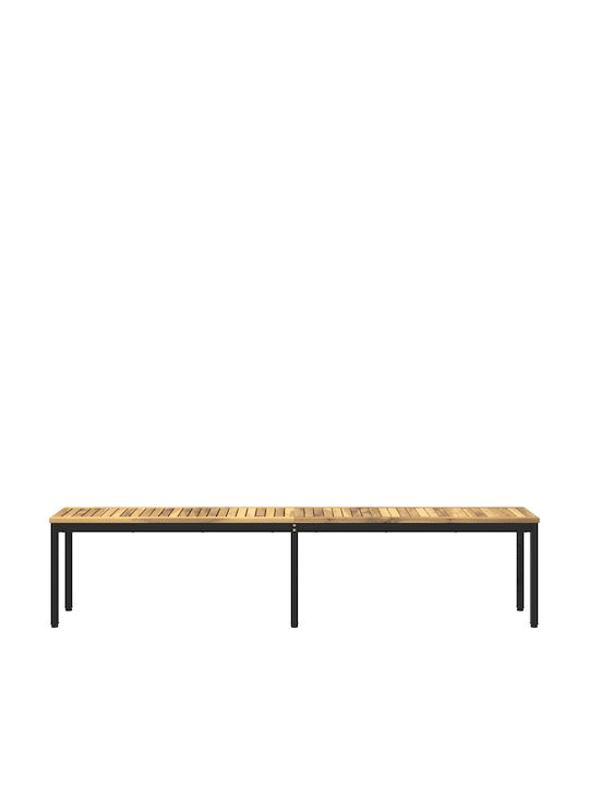 Outdoor Wooden Bench 201x35x45cm