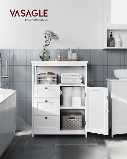 Vasagle Badezimmerschrank 60x30x80cm Weiß