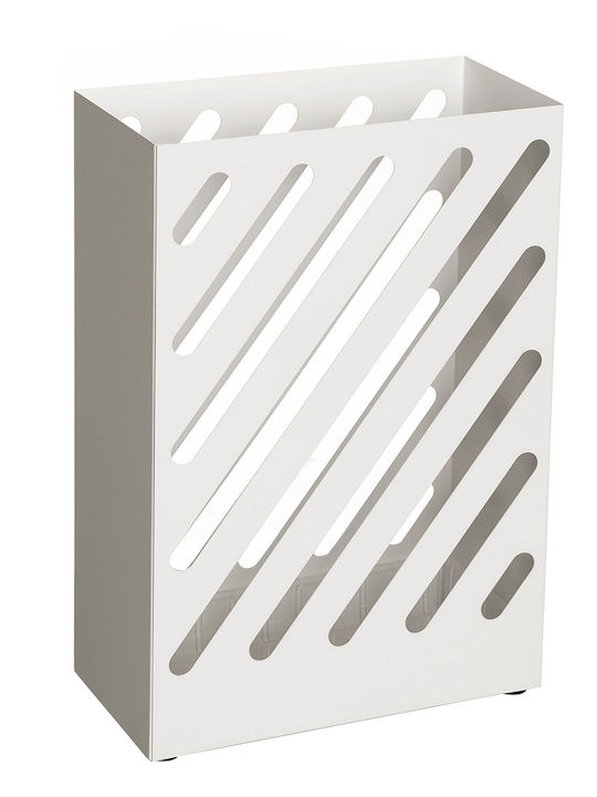 Songmics Ομπρελοθήκη Μεταλλική Λευκή 28.2x12x41.4cm