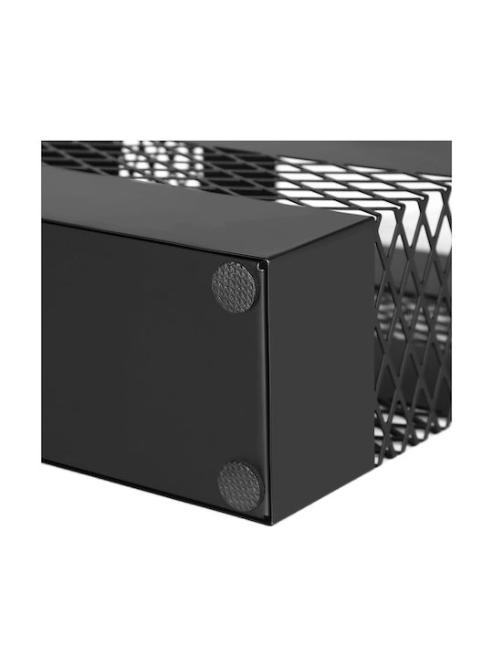 Songmics Suport pentru umbrele Metalic Negru 28x12x41cm