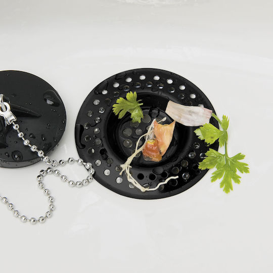 Wenko Filtre de chiuvetă negre 2 buc