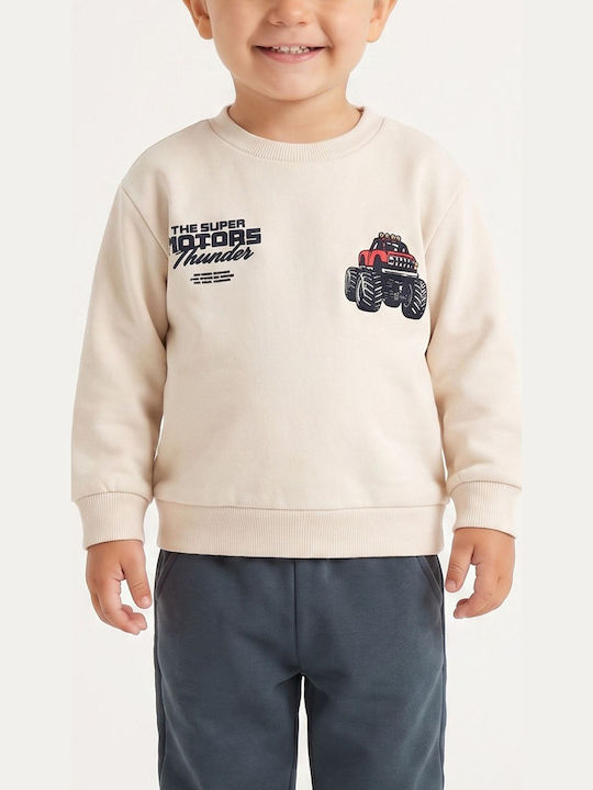 Kids Tracksuit Set With Ecru Top