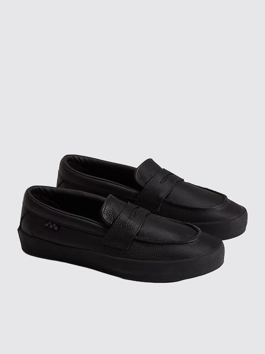 Leder Herren Mokassins in Schwarz Farbe