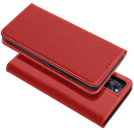 Smart Book Leder / Silikon Rote (Samsung A26 5G)