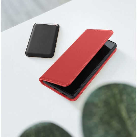 Smart Book Leder / Silikon Rote (Samsung A26 5G)