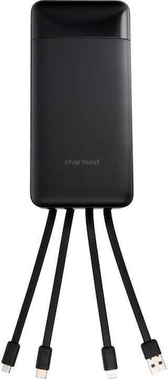 Charmast W2089 Power Bank 20000mAh 22.5W με 2 Θύρες USB-A Μαύρο