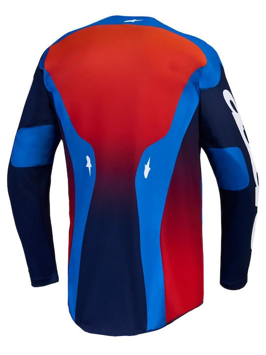 Μπλούζα Motocross Alpinestars Racer Hunt Blue Red
