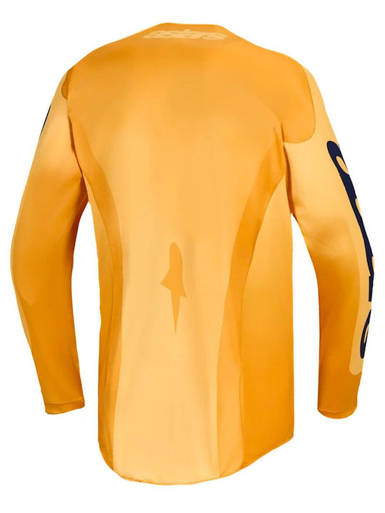 Motocross Jersey Alpinestars Racer Amber Org Gld Blue
