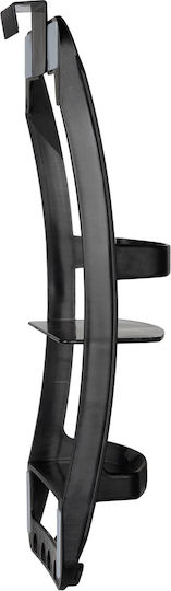 Wenko Επιτοίχια Ραφιέρα Μπάνιου Πλαστική 26x11.5x54.5cm Μαύρη
