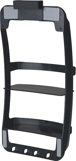 Wenko Επιτοίχια Ραφιέρα Μπάνιου Πλαστική 26x11.5x54.5cm Μαύρη