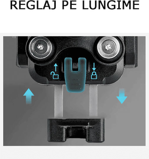 Motowolf MH1B Motorcycle Phone Mount with Adjustable Arm for the Handlebar