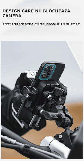 Motowolf MH1B Motorcycle Phone Mount with Adjustable Arm for the Handlebar