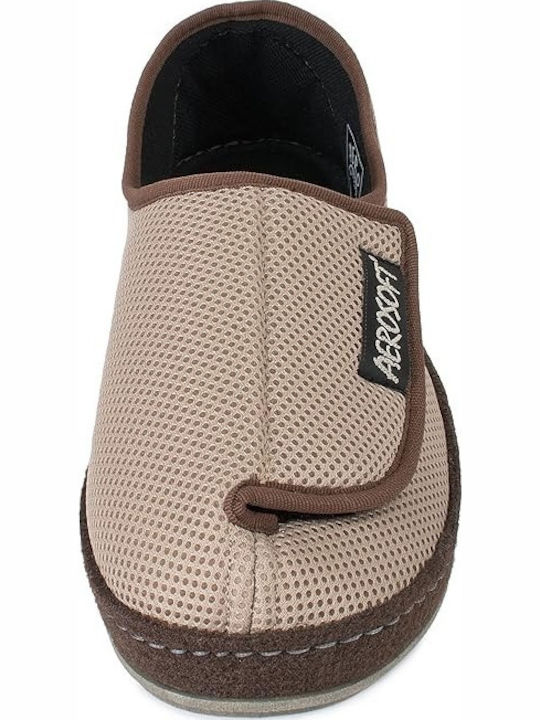 Men's Beige Slippers