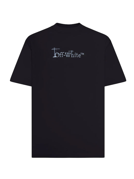 T-Shirt Black Orange Cyan
