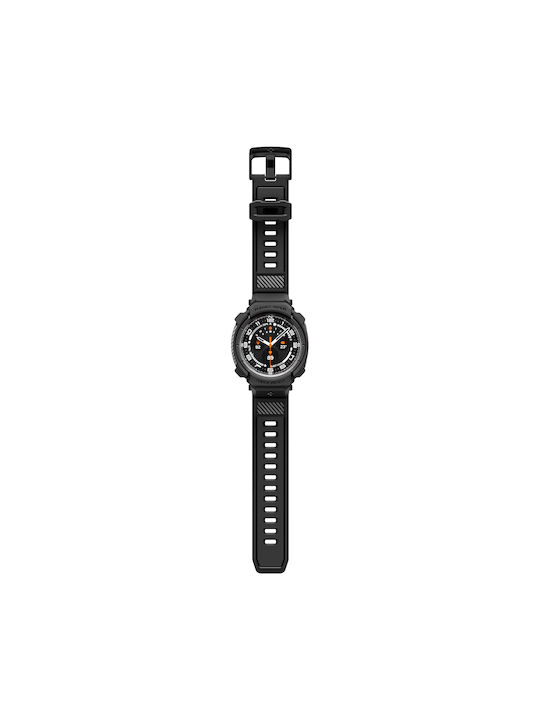 Spigen Rugged Armor Pro Калъф от силикон в черен цвят за Samsung Galaxy Watch Ultra 2 2026