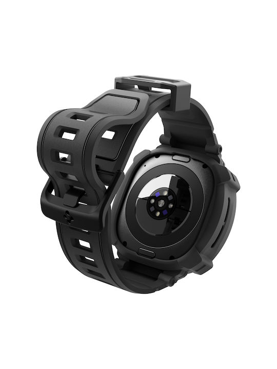 Spigen Rugged Armor Pro Калъф от силикон в черен цвят за Samsung Galaxy Watch Ultra 2 2026