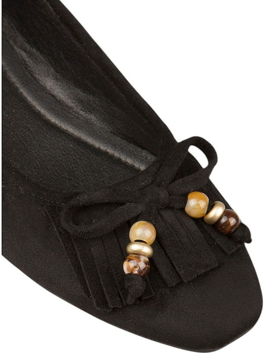 Damen Ballerinas Schwarz