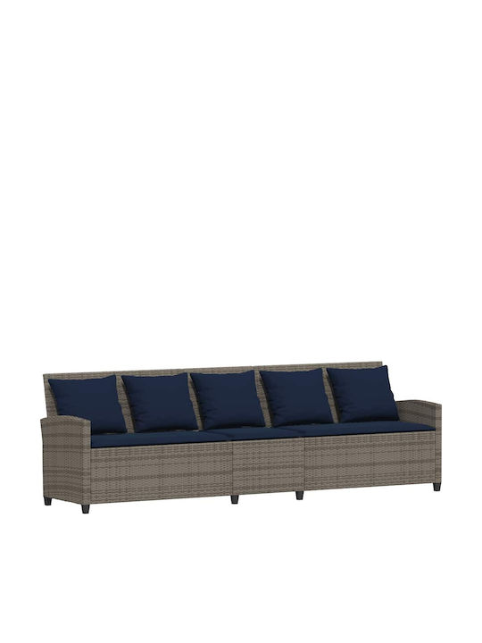 Viersitziges Outdoor-Sofa Rattan mit Kissen