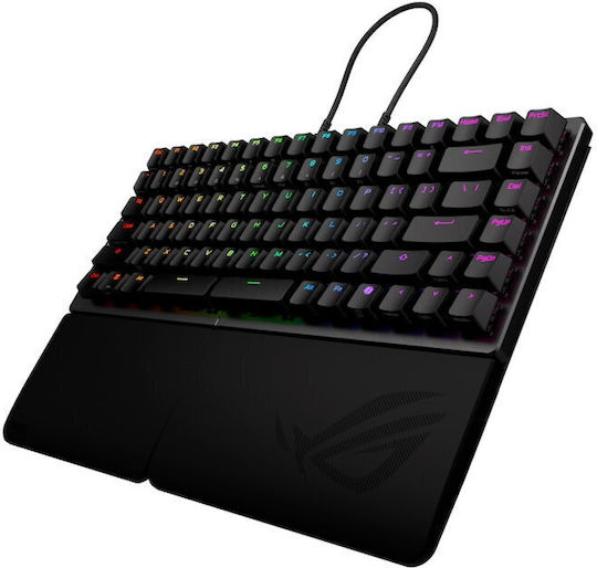Asus ROG Falcata Split Fără fir Tastatură de Gaming Mecanică 75% cu Iluminare RGB Engleză SUA SpeedNova ROG HFX V2 Switches