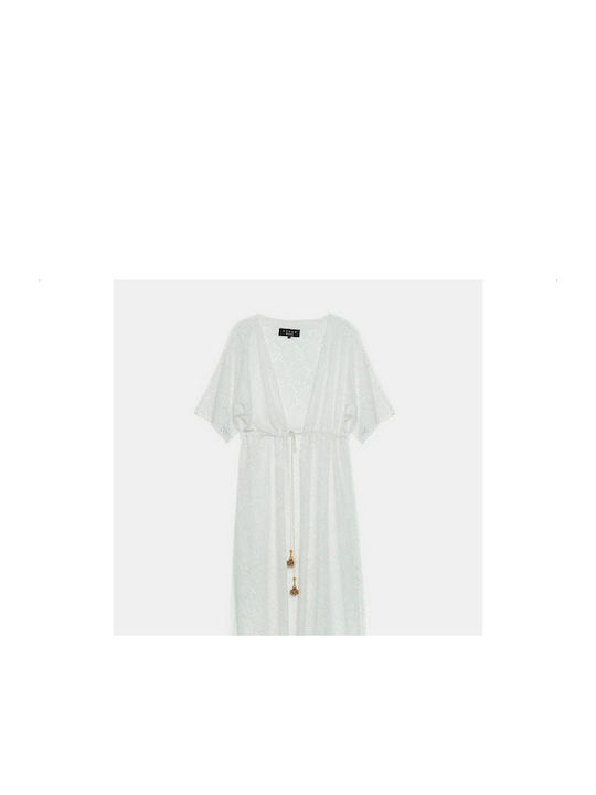 Lynne Damenbademode Kaftan Weiß