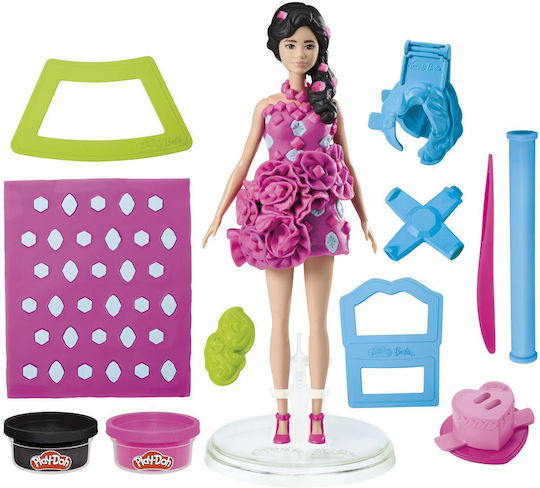 Hasbro Play-Doh Set Aluat De Modelare Plasticină Barbie Cu 2 Culori Pentru 5+ Ani