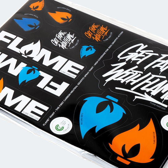 Molotow Flammen Stickerblatt A4 21 X 29,7 cm