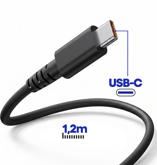 Avizar Usb-C Netzteil 65W Für Dell Acer Microsoft Schwarz