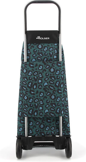 Jet Din Material Textil Coș de Cumpărături Pliabil Verde 34x19x62cm