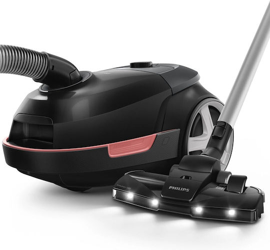 Nilfisk 107421177 Ηλεκτρική Σκούπα 900W με Κάδο 2lt Μαύρη