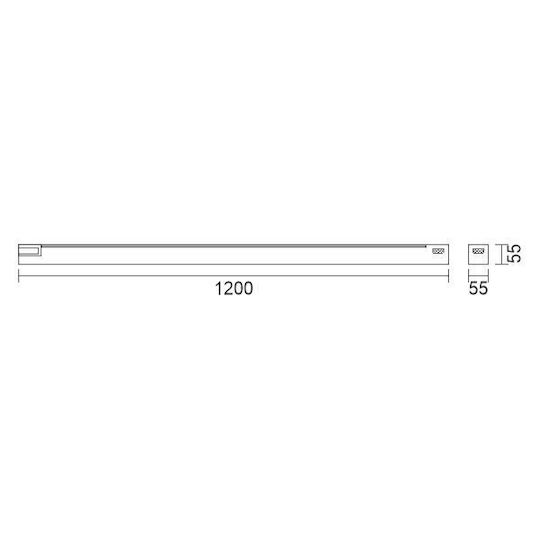 Spot Light LED Γραμμικό Φωτιστικό Οροφής 50W Φυσικό Λευκό IP20 120εκ.