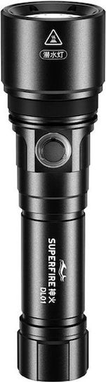 Superfire Rechargeable LED Flashlight IPX8
