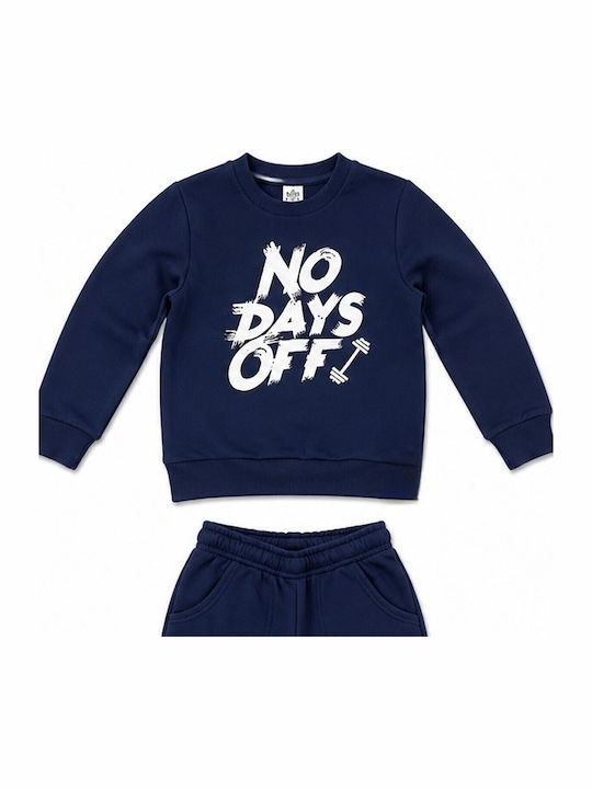 Kids Sweatpants Set With Top Navy