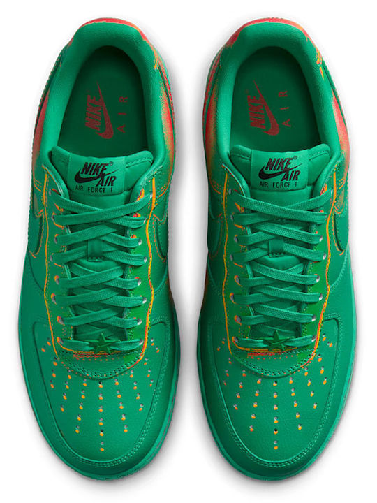 Air Force 1 Low Мъжки Сникърси Stadium Green And Laser Orange