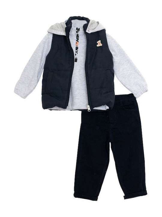 Kinderbekleidungssets Dri-Fit Blau 3Stücke