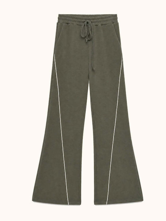 Damen Jogginghosen Khaki Set