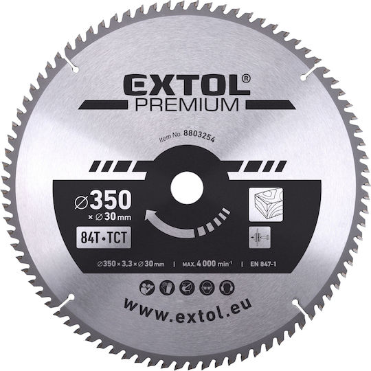 Extol Disc De Tăiere Lemn Cu 84 Lame 350mm