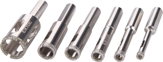 Extol Set Găuri Pentru Ferăstraie Tăiere Umedă/Uscată cu Diametru de la 20mm până la 65mm pentru Gresie