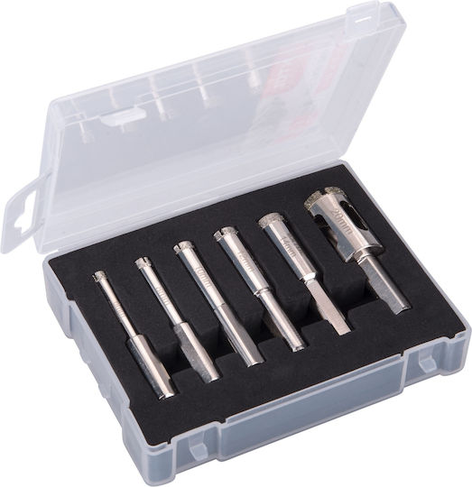 Extol Set Găuri Pentru Ferăstraie Tăiere Umedă/Uscată cu Diametru de la 20mm până la 65mm pentru Gresie