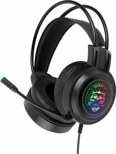 Xtrike Me GH-516 Over Ear Gaming Headset με σύνδεση USB for PC