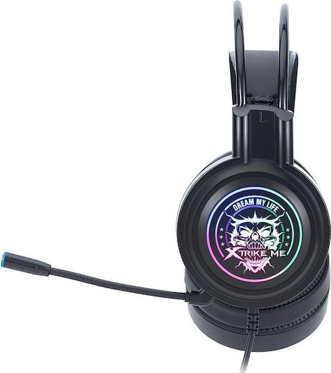 Xtrike Me GH-516 Over Ear Gaming Headset με σύνδεση USB for PC
