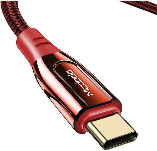 Cablu Super Charge Type-C la Type-C Roșu