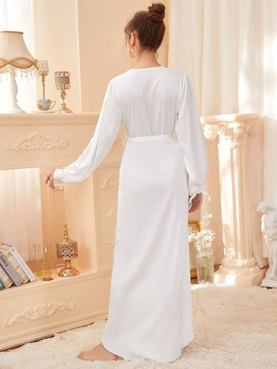 Intimonna Winter Damen-Robe Weiß