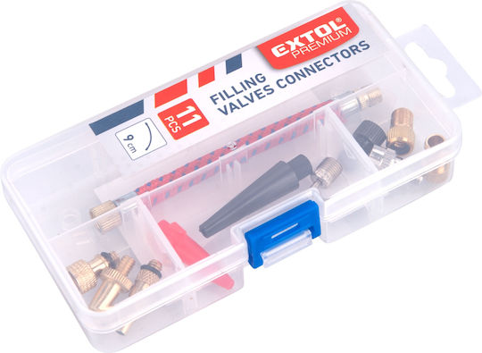 Set 11 Piese Conector Supapă Extol Premium 8865067 Tub 9 Cm